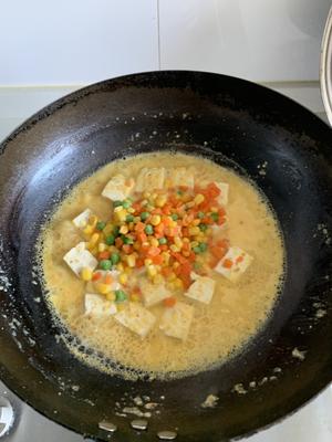 咸蛋黄豆腐（消灭咸鸭蛋）的做法 步骤8