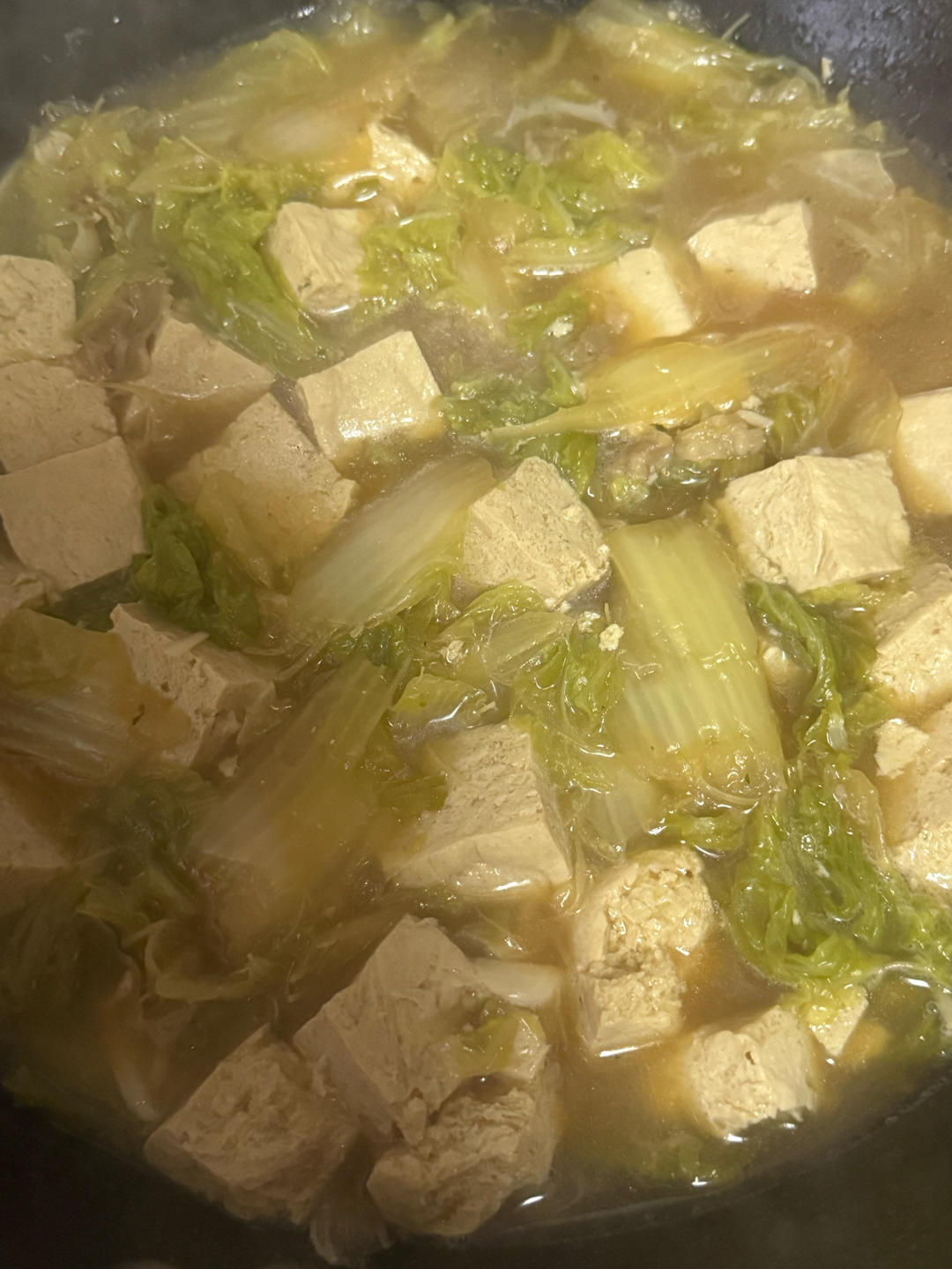 大白菜炖冻豆腐