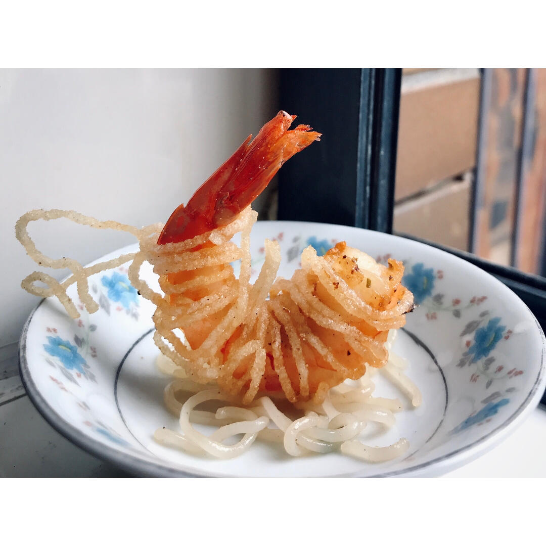 粉丝裏炸虾尾