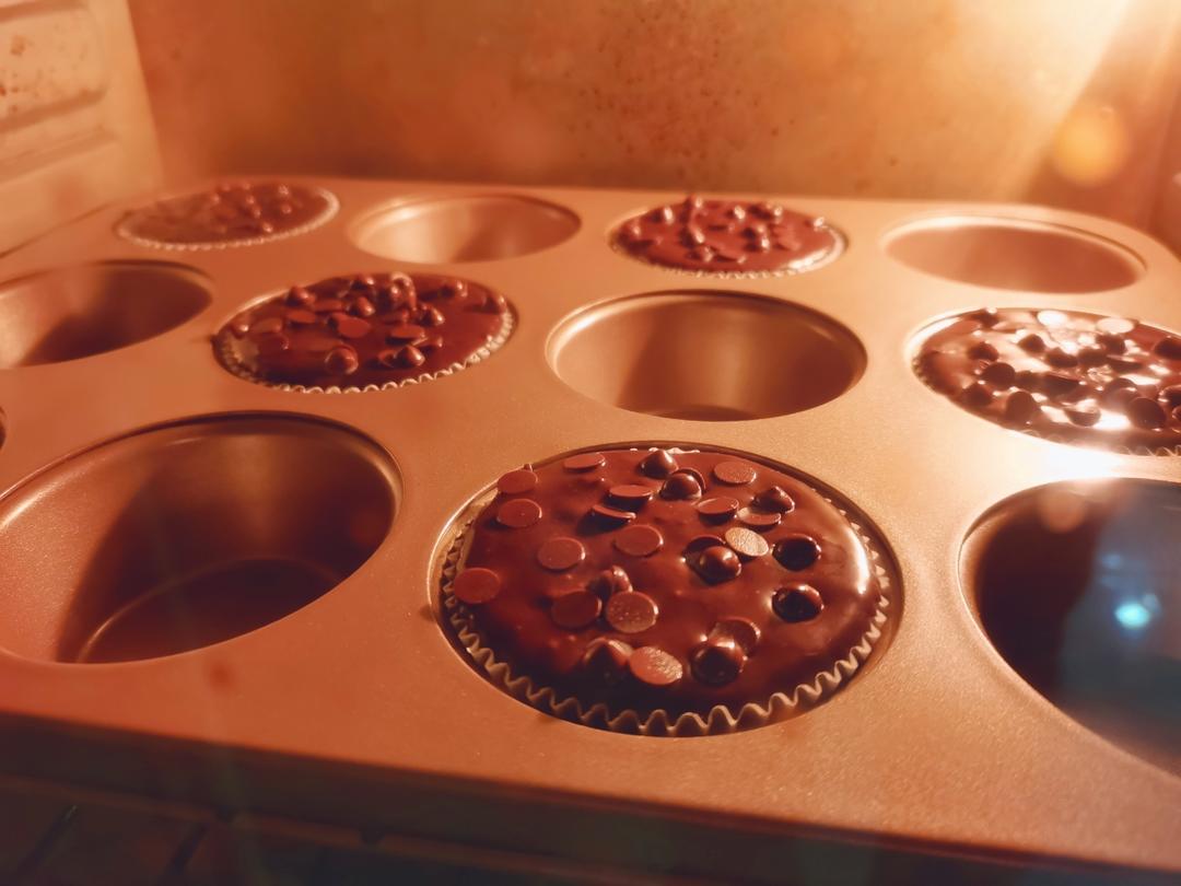 在家做巧克力蘑菇头麦芬蛋糕🍫