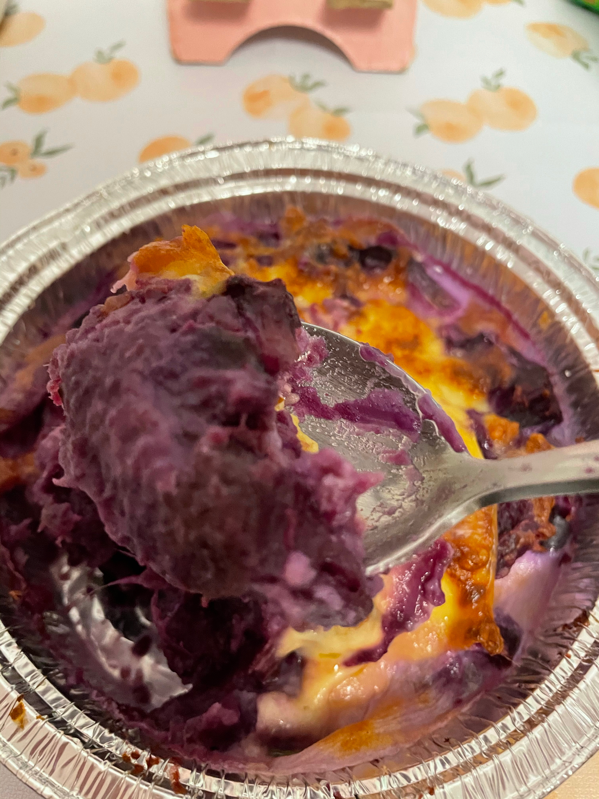 甜点|芝士焗紫薯(空气炸锅)的做法 步骤4
