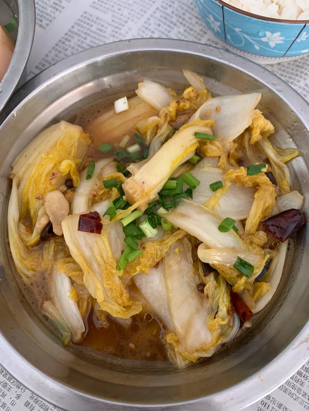 再家常不过的炝炒娃娃菜