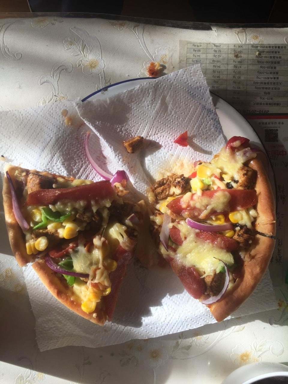 奥尔良烤鸡肉披萨