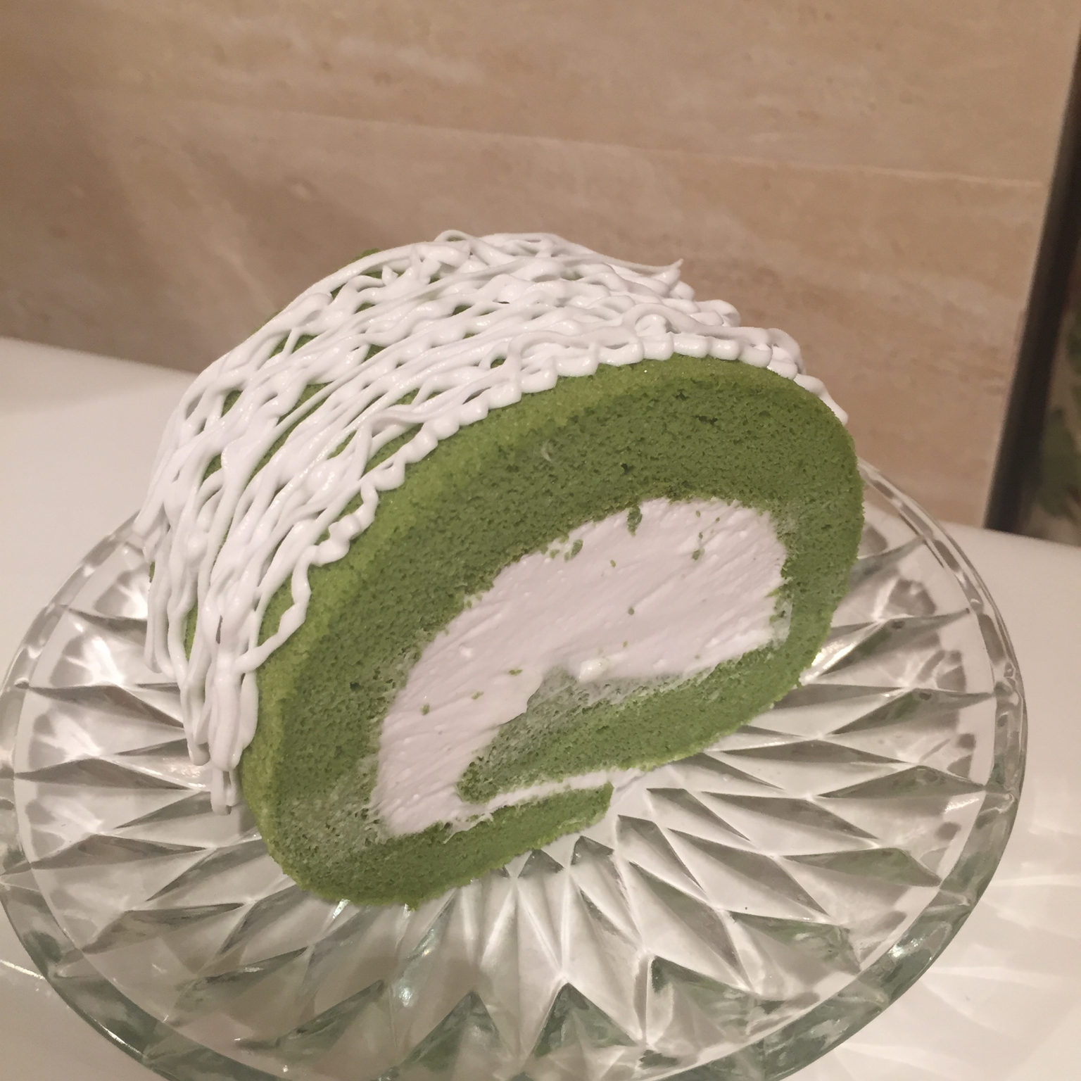 抹茶蜜豆蛋糕卷