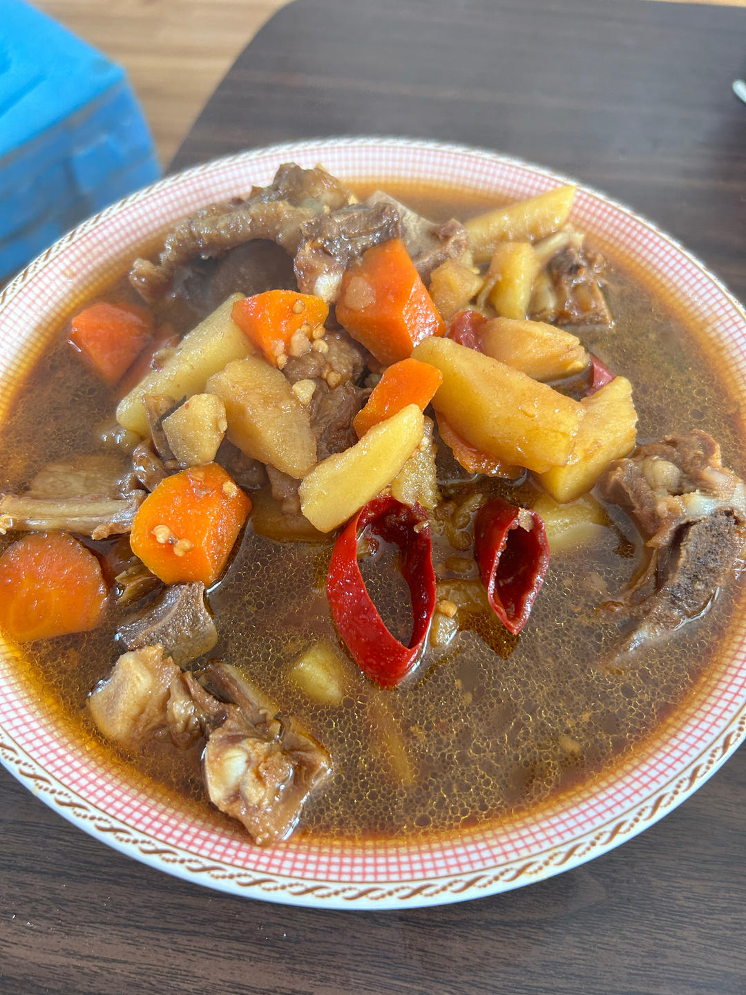 红烧冻羊排炖土豆