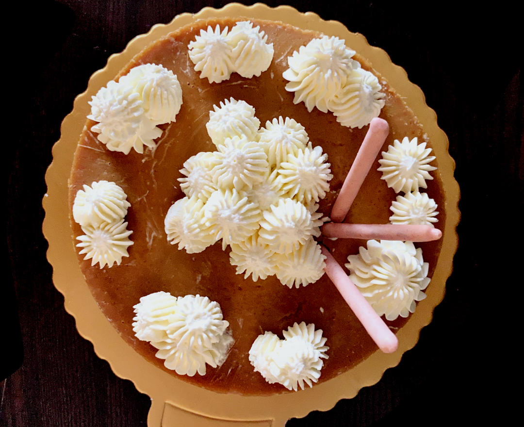 韩国大热的莲花饼干焦糖芝士蛋糕(Lotus Caramel Cheesecake)