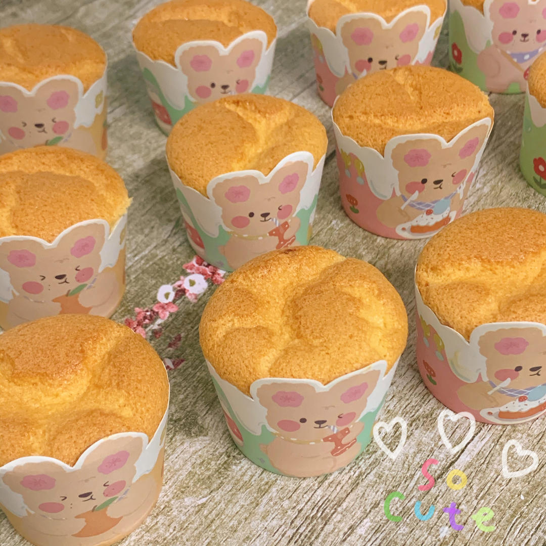 纸杯蛋糕 8寸戚风蛋糕的量