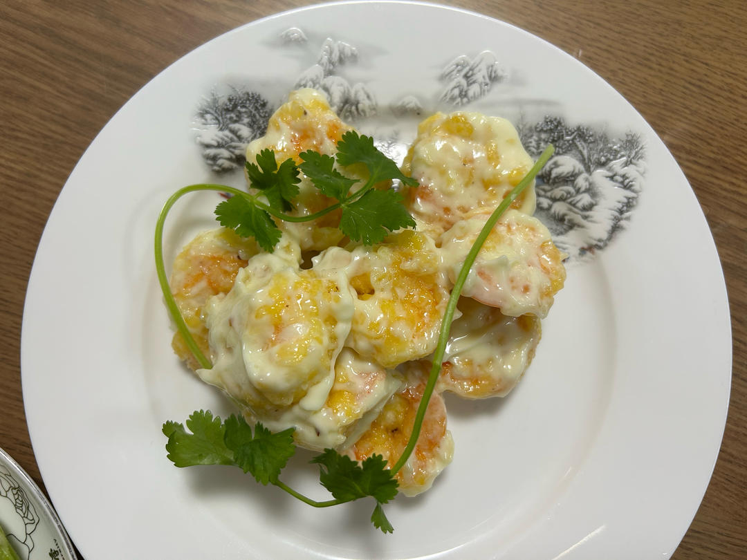 柏悦平替版芥末虾球