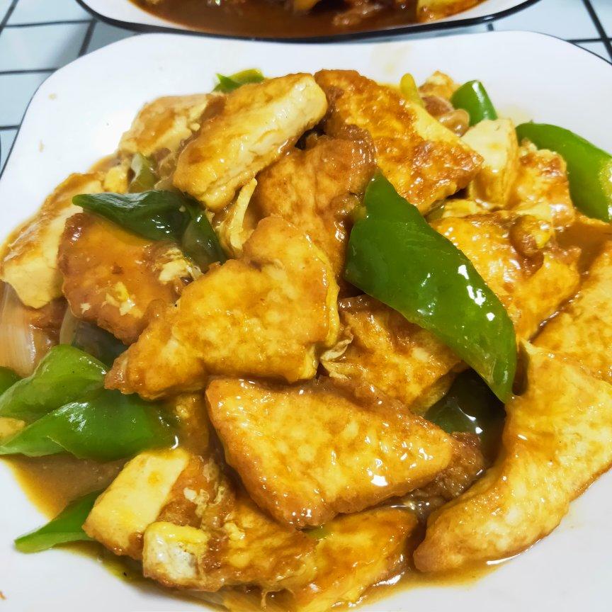 焖煎豆腐