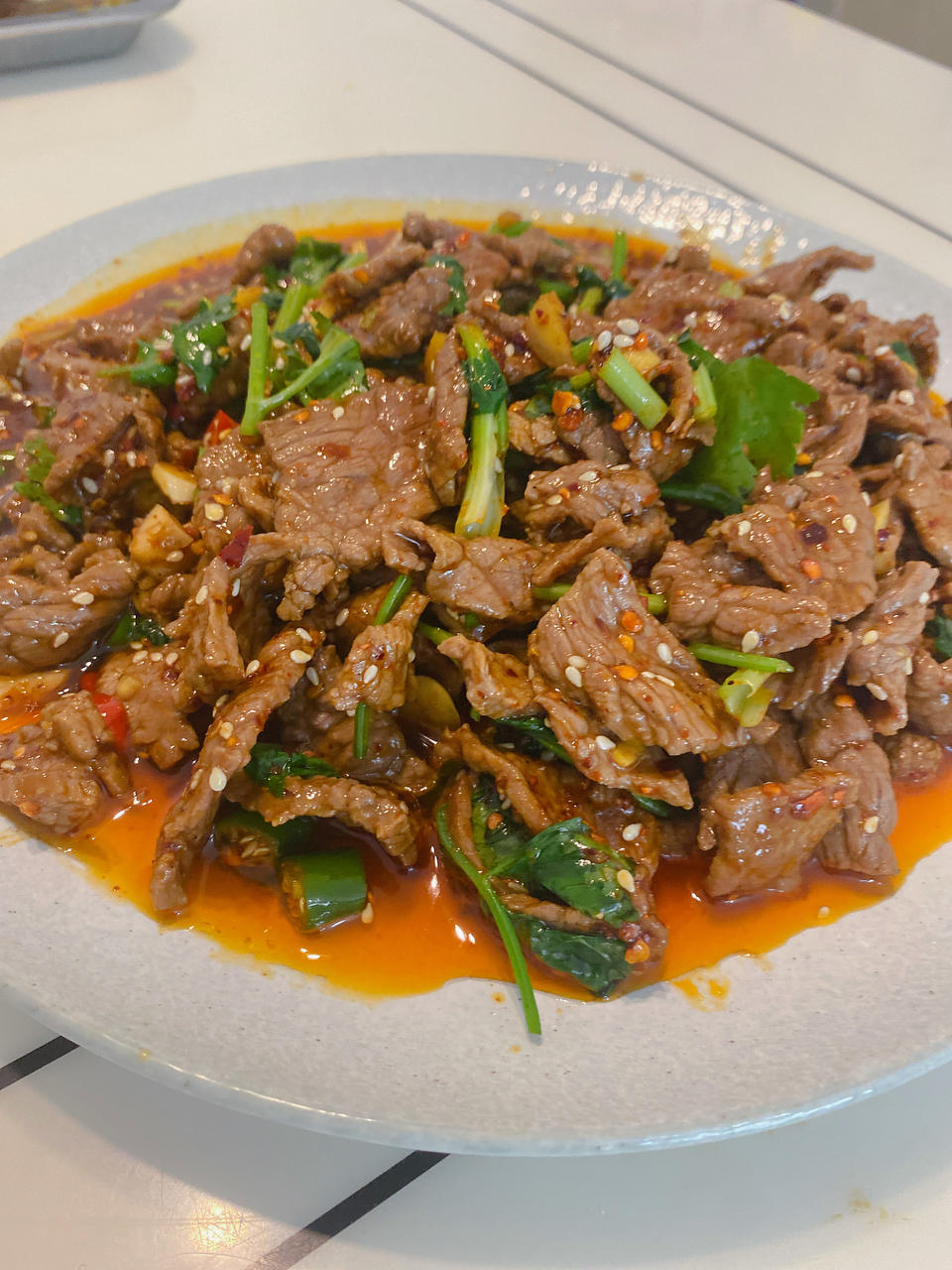 香嫩爽滑‼️香菜拌牛肉🔥这味道简直绝了