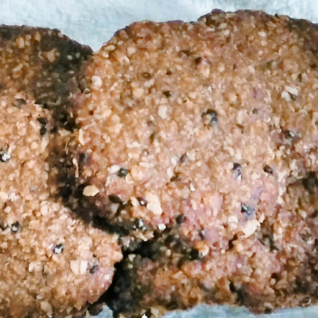 黑芝麻燕麦高纤饼干（无添加，另含植物油减脂配方）