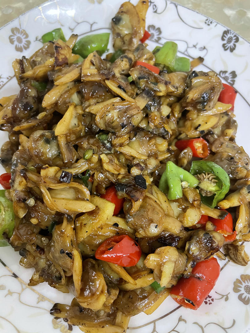 5分钟快手菜❗️秒杀路边摊爆炒花甲～好吃到爆