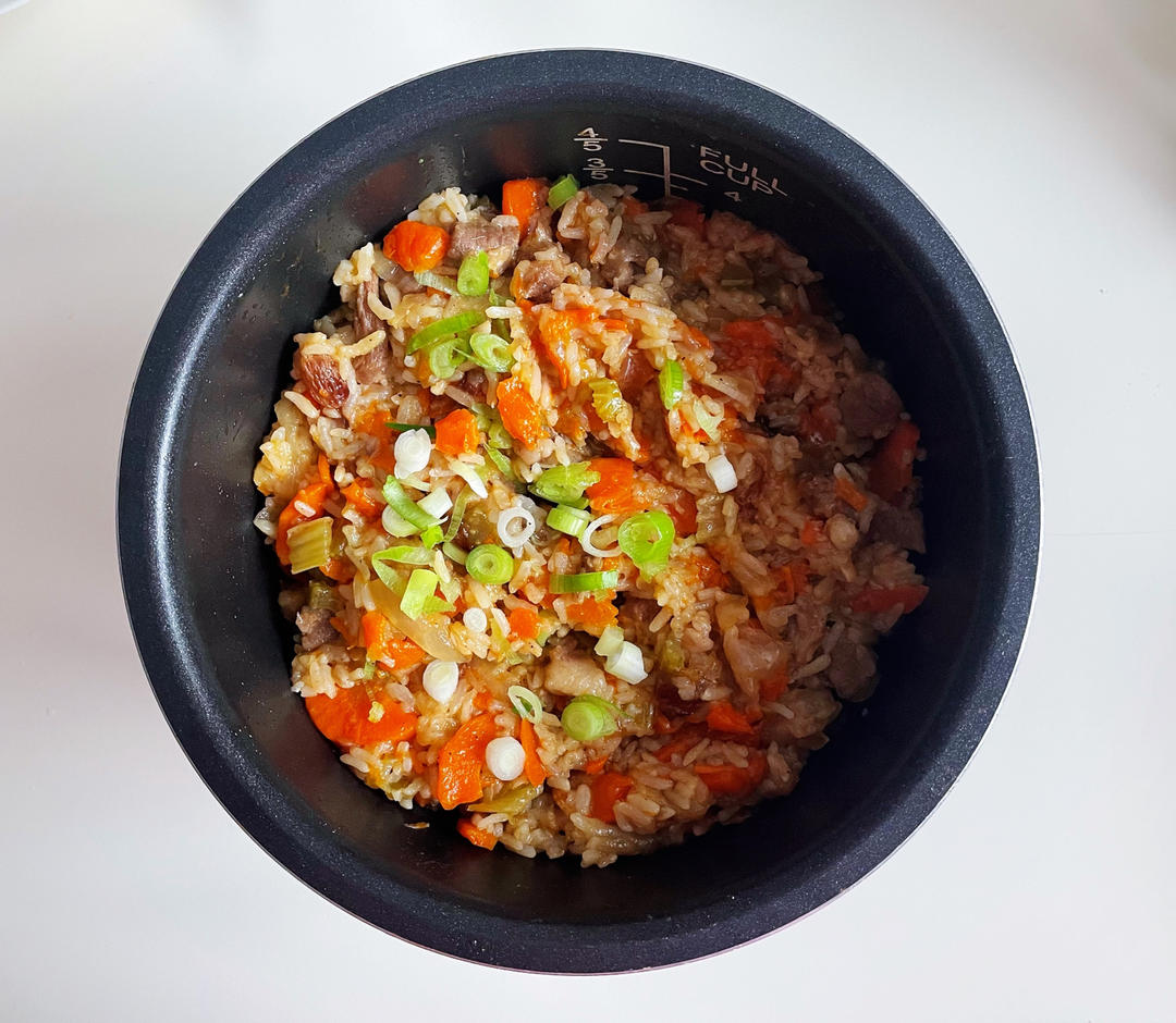 羊肉手抓饭（电饭煲和炒锅对比版）