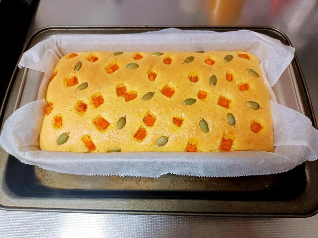 椰香南瓜古早蛋糕