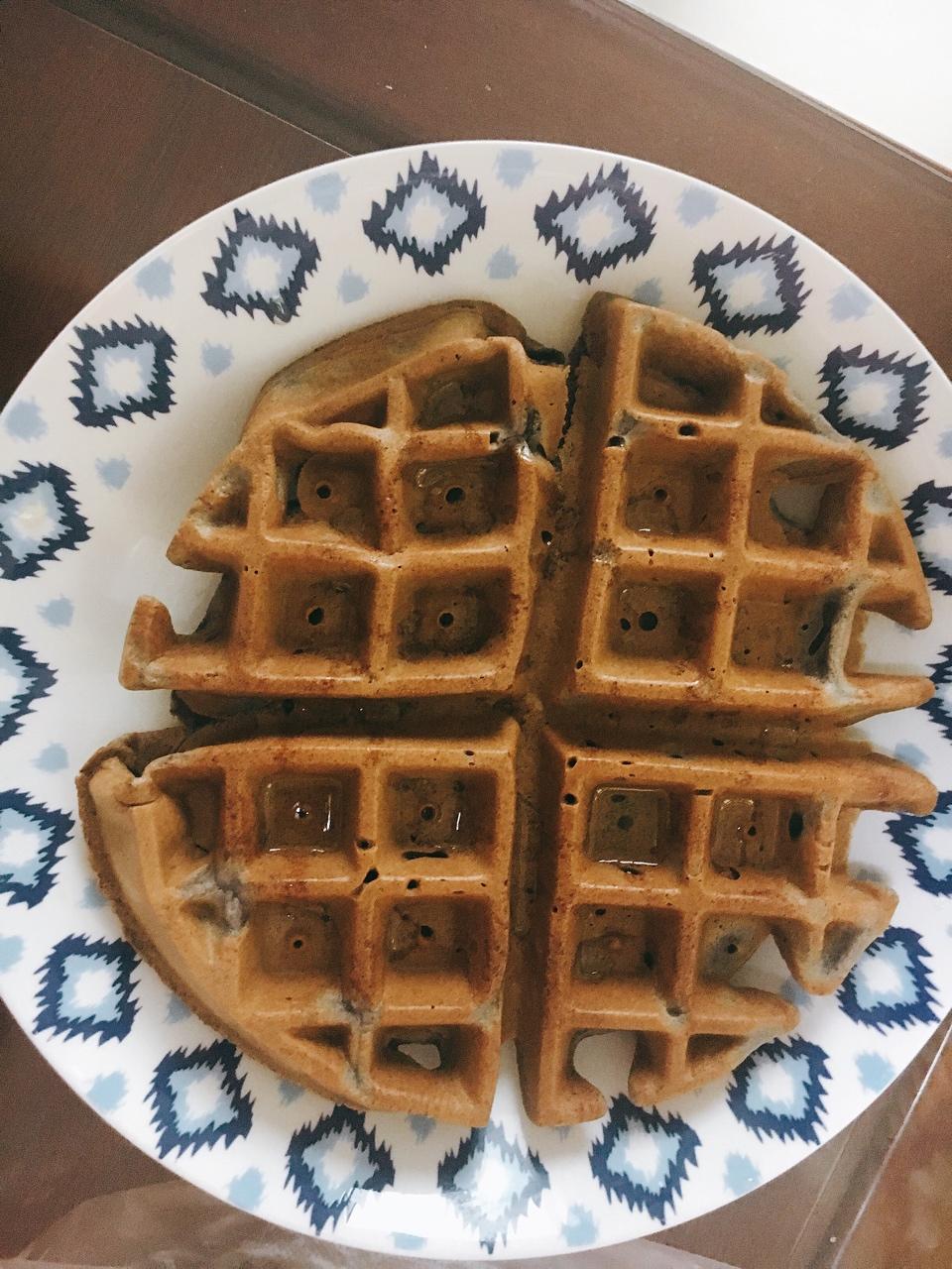 椰子油糯米华夫饼