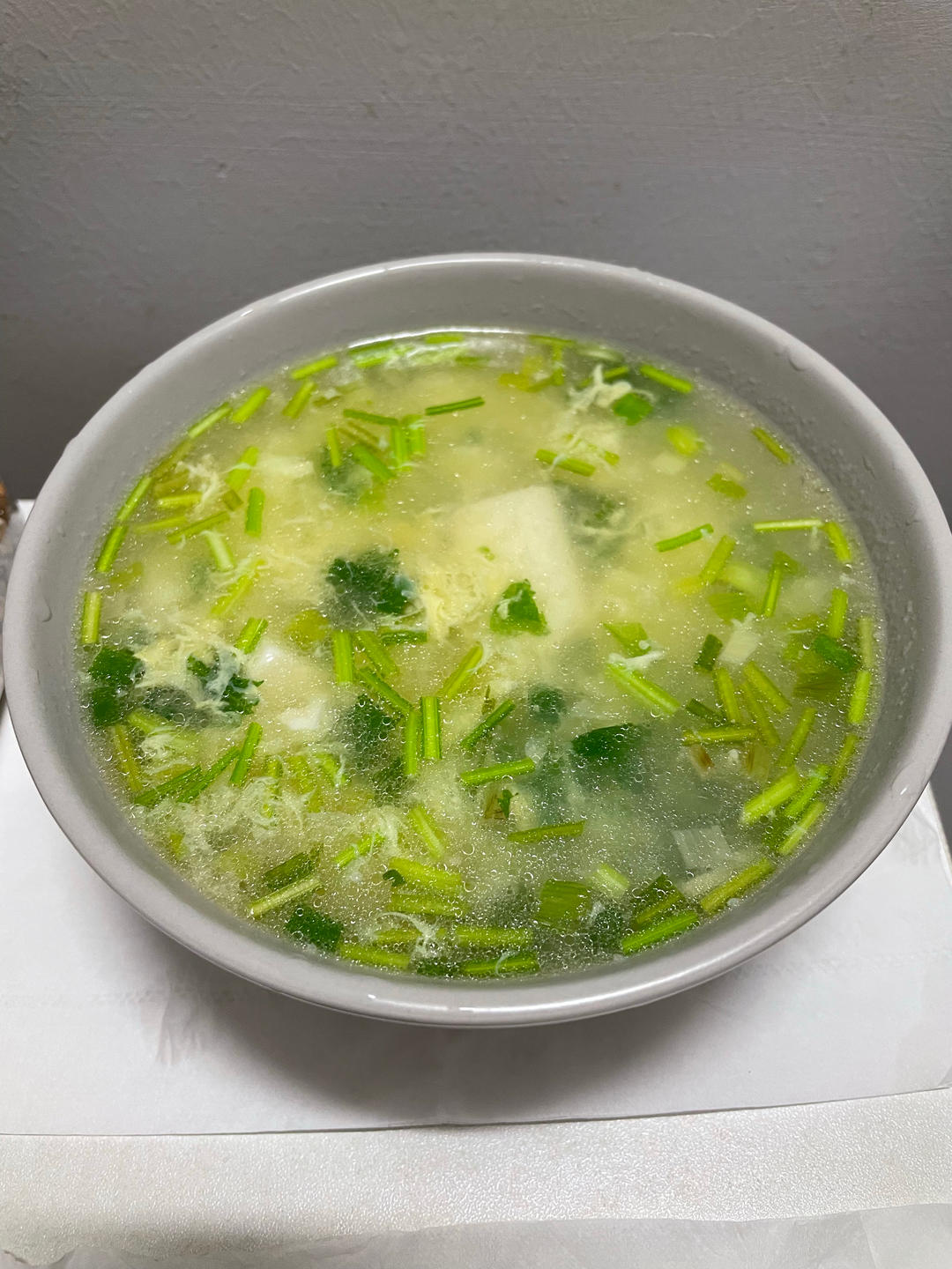 香菜豆腐羹【太太乐鲜鸡汁芝麻香油】