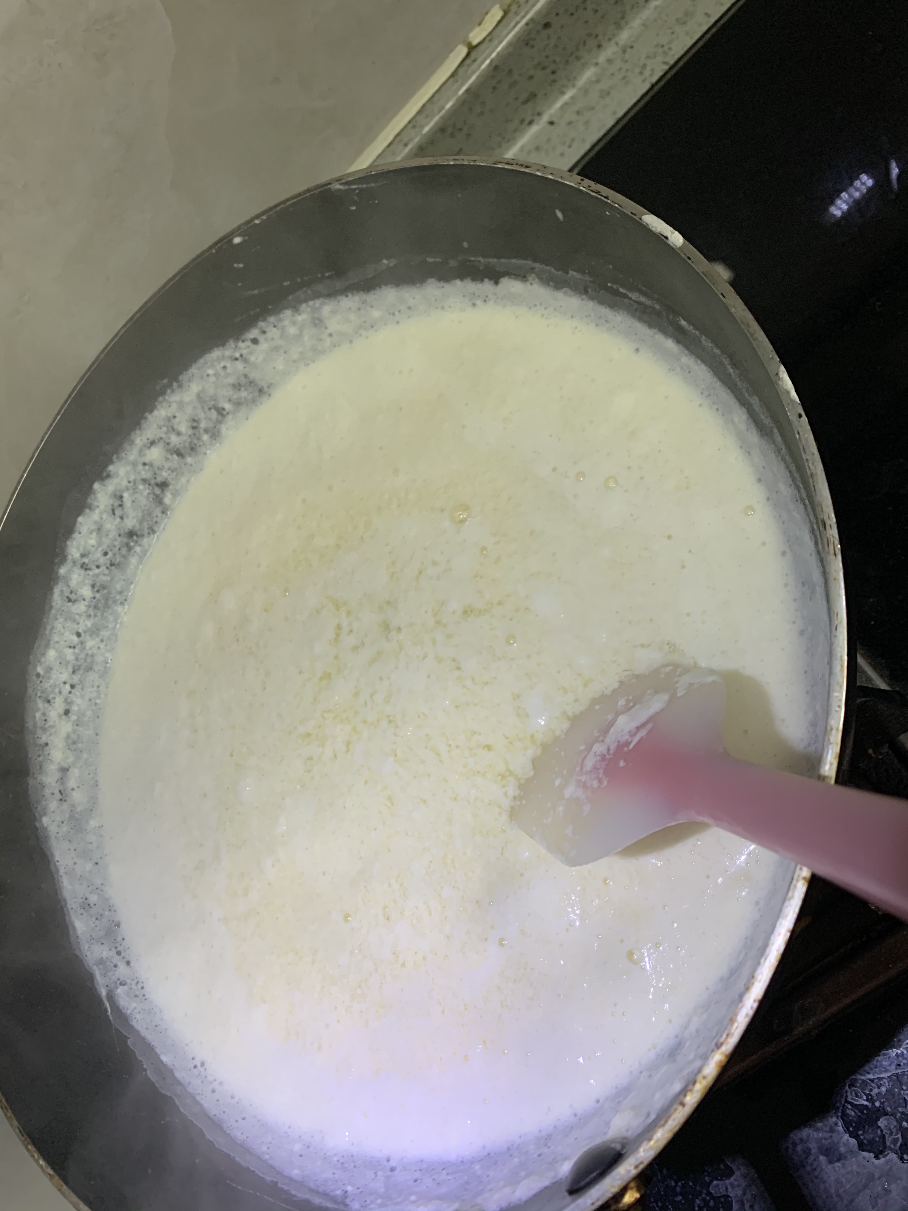 自制奶油芝士奶油奶酪 牛奶+柠檬汁（快手）的做法 步骤4