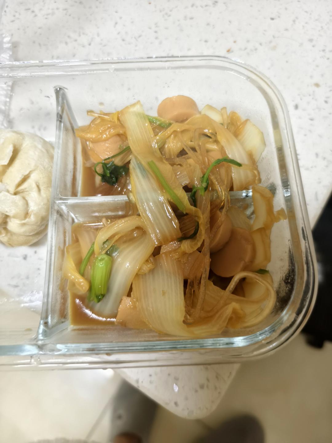 娃娃菜粉丝煲，低卡又鲜美