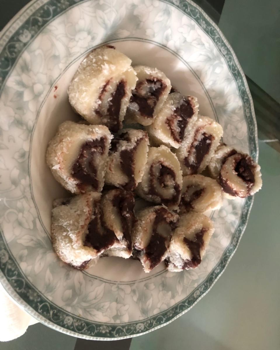 糯米豆沙卷