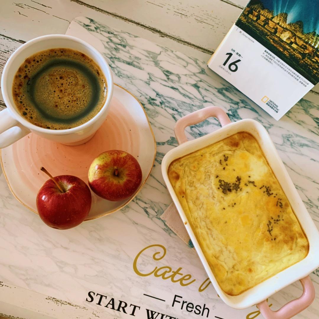 鸡蛋牛奶燕麦布丁