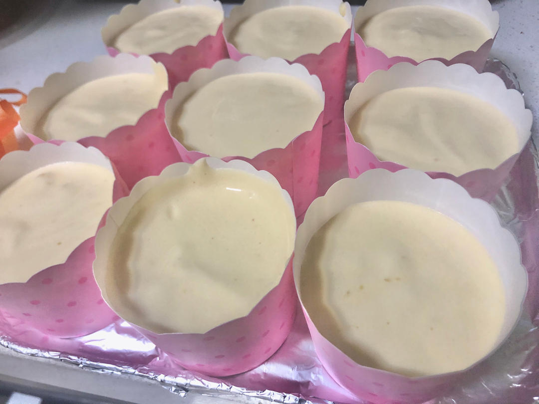 纸杯蛋糕 8寸戚风蛋糕的量