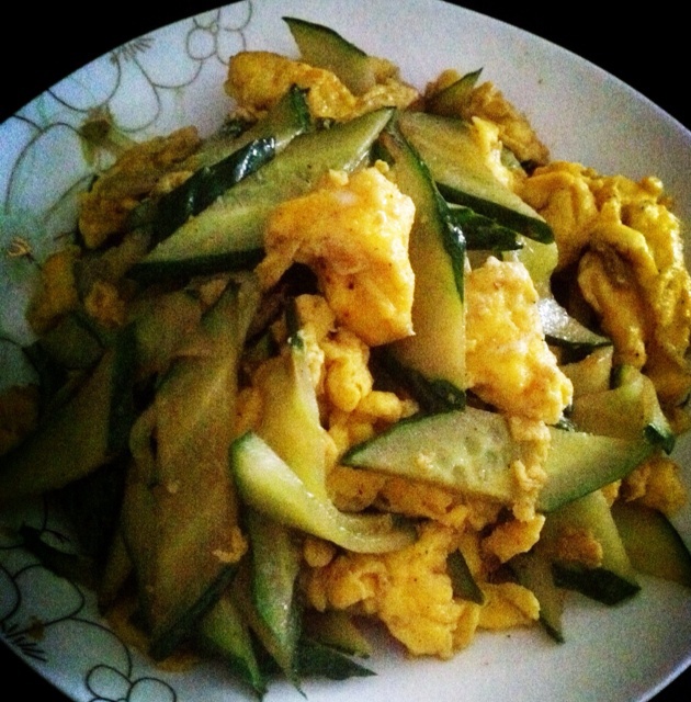 黄瓜炒蛋