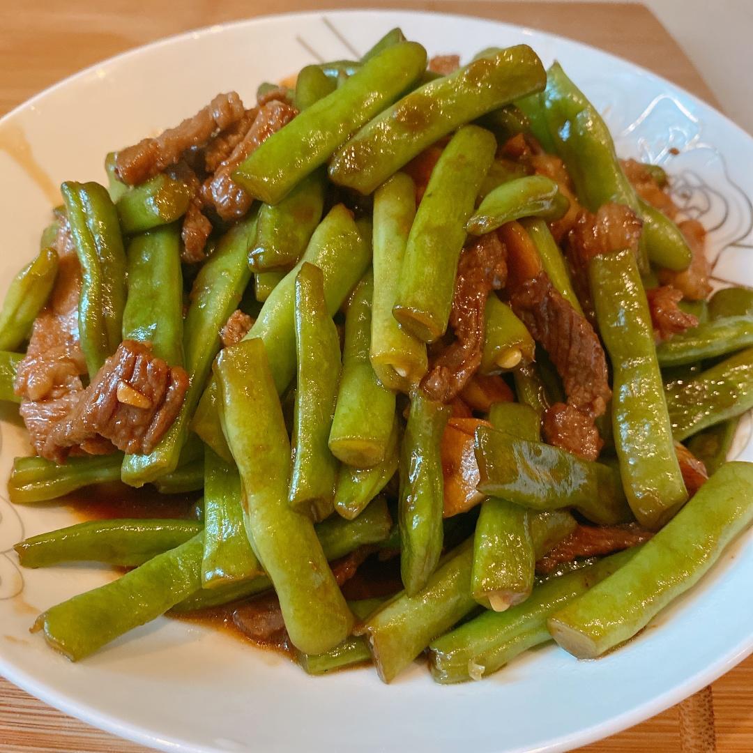 爱有万分甜做的豆角炒肉