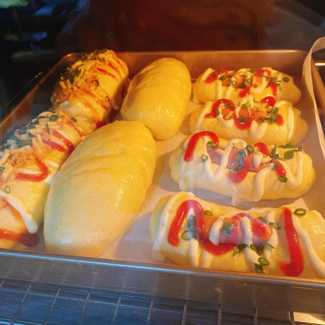 美味的香肠面包