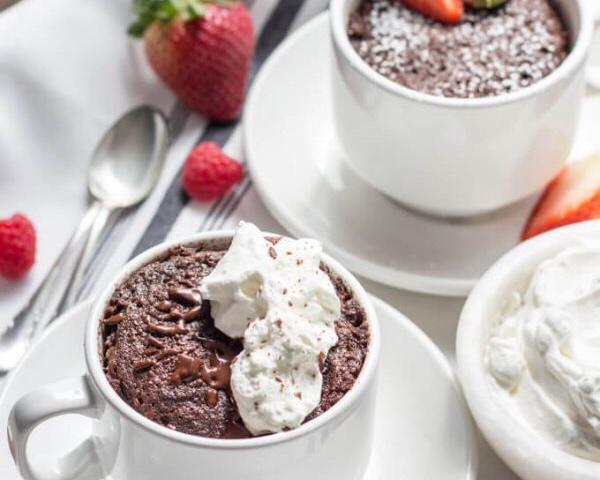Keto chocolate mug cake 一分钟生酮巧克力杯子蛋糕