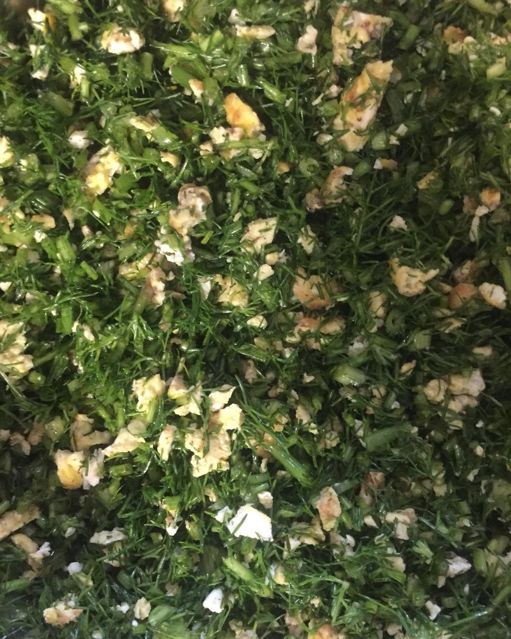 调制素茴香馅及茴香鸡蛋馅