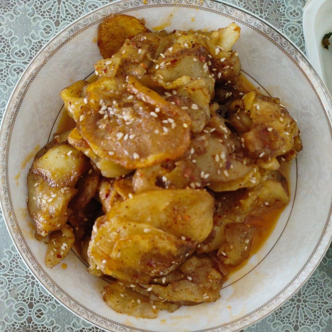 一定要做一次的孜然土豆片