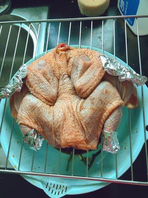 不用腌制的脆皮烤鸡的做法 步骤7