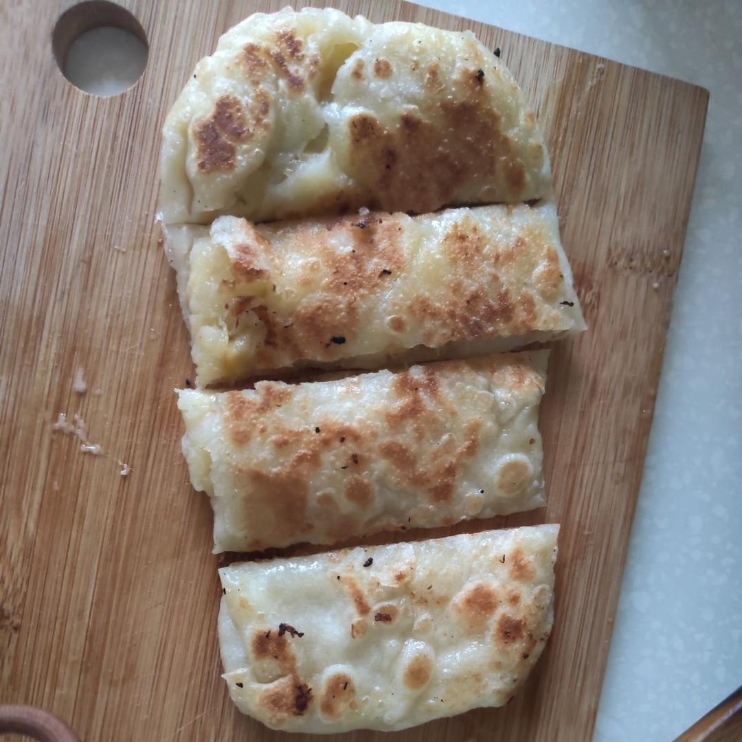 10分钟平底锅爆浆香蕉饼🍌也太好吃了！