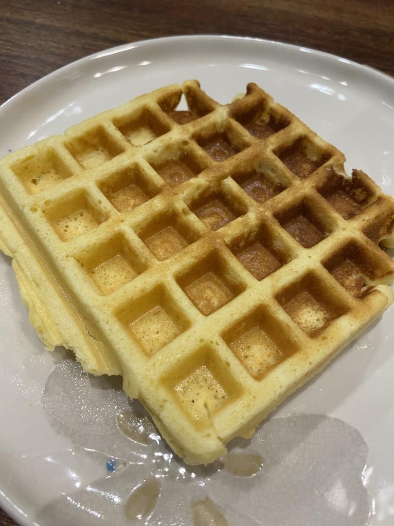 绝对懒人快手版的华夫饼🉑（轻食机版）