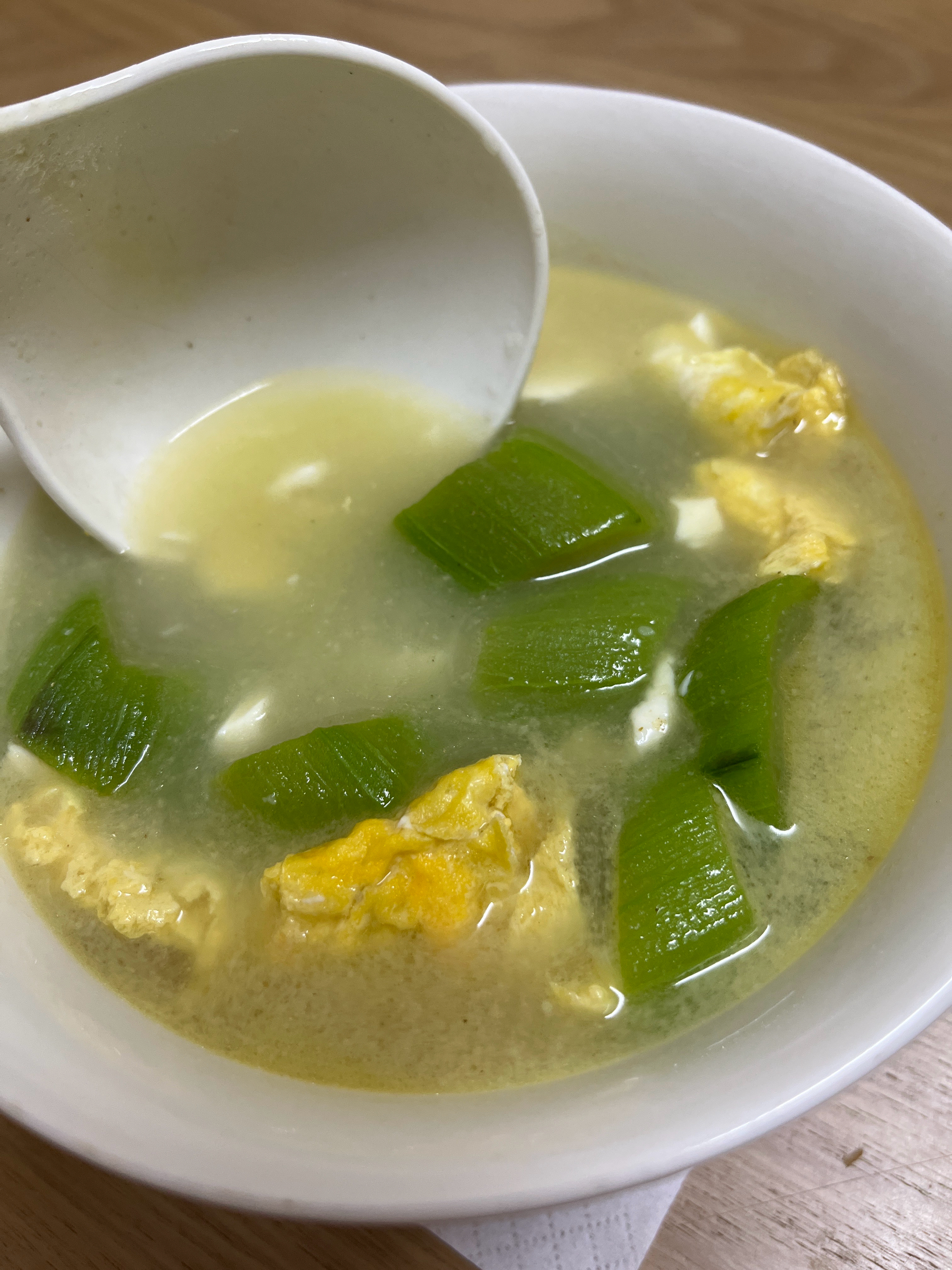 丝瓜豆腐鸡蛋汤
