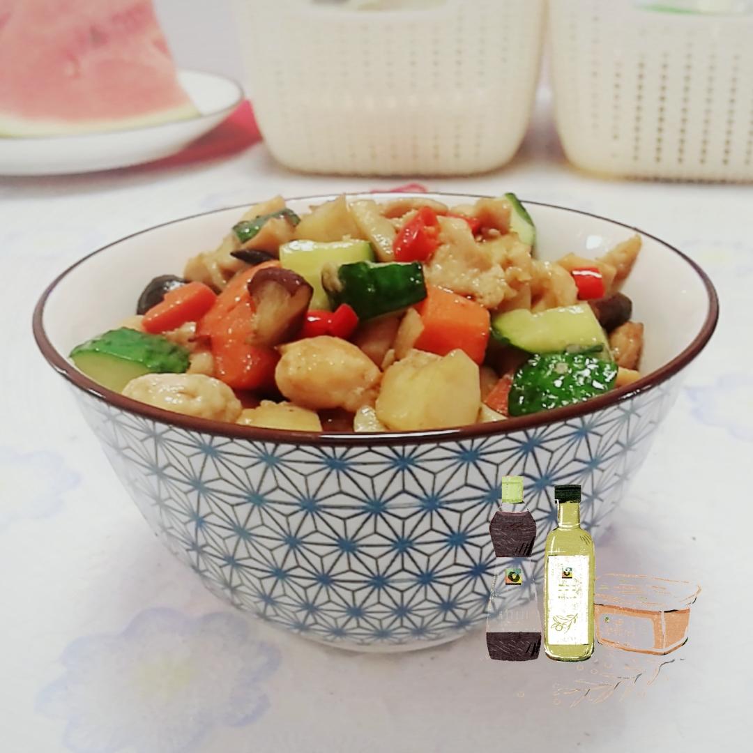 脆藕炒鸡米——时尚健康菜