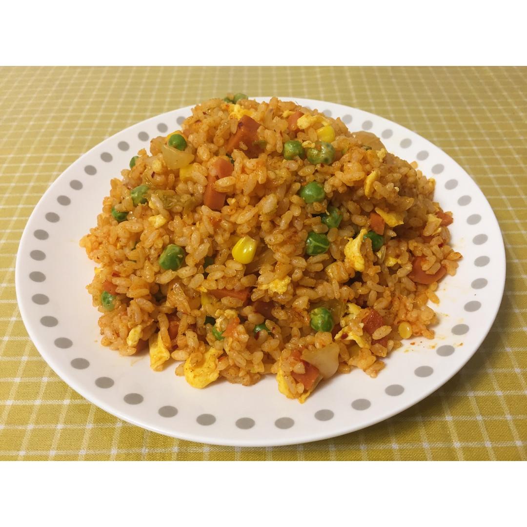 泡菜虾仁炒饭