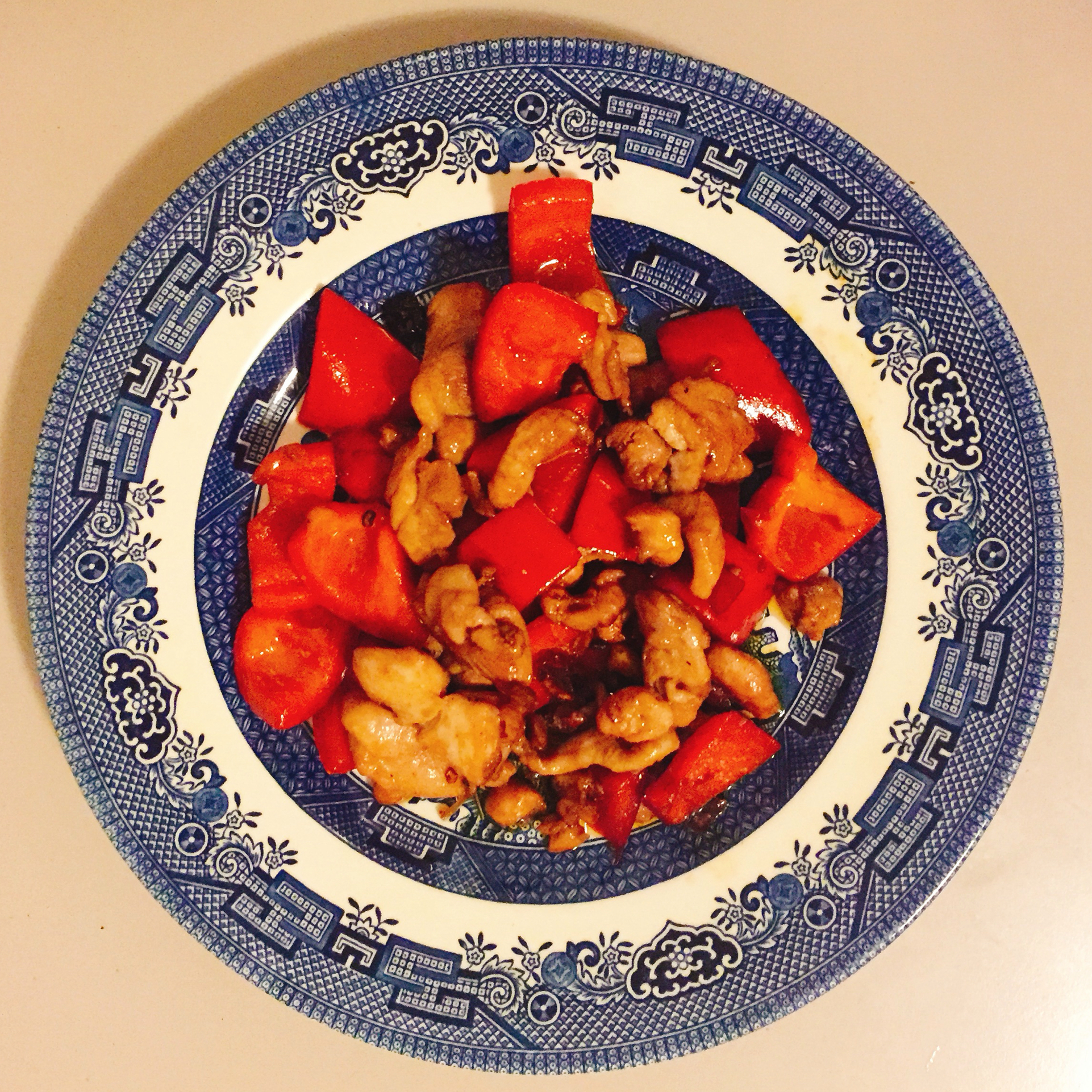 健身减肥最爱的鸡胸料理！——彩椒鸡丁