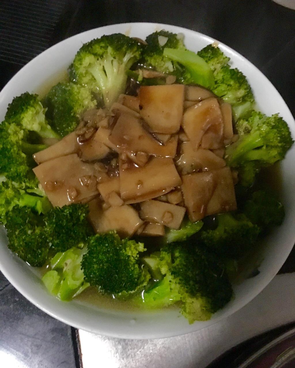 杏鲍菇扣西兰花