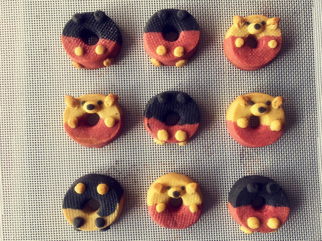 甜甜圈饼干 六一儿童节卡通饼干 手工造型饼干 黄油曲奇饼干