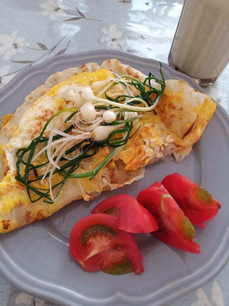 三分钟就可以做好孩子的早餐（手抓饼）