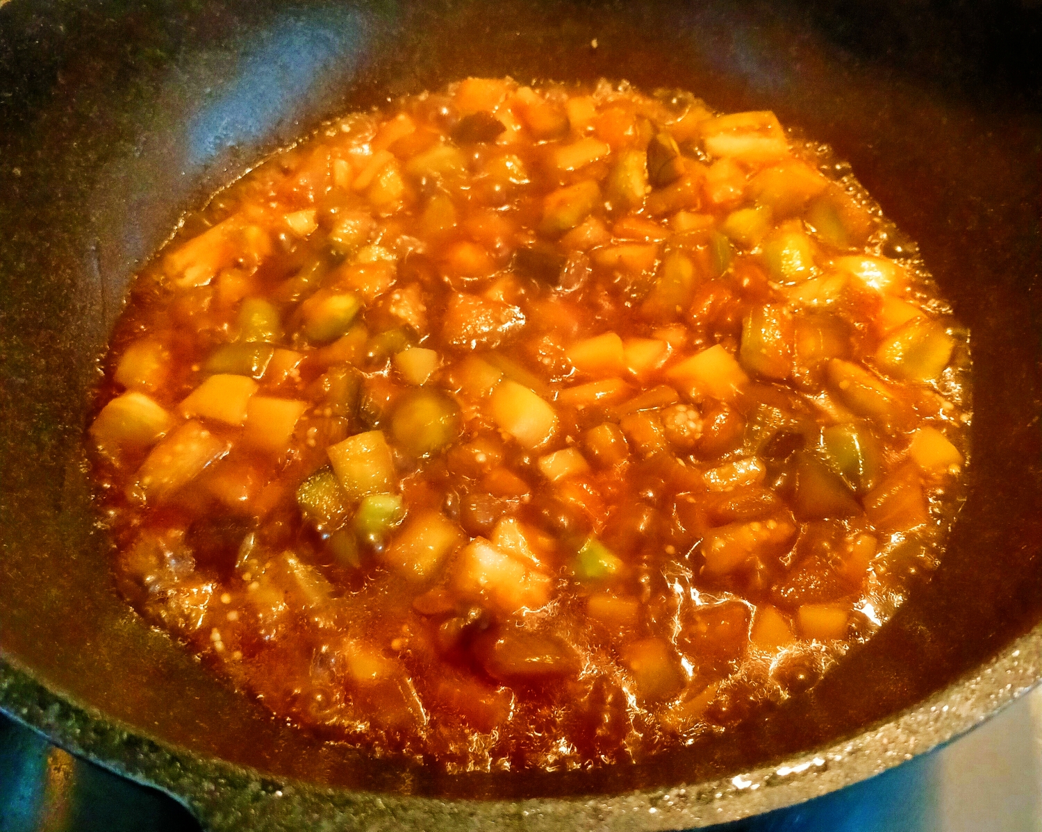 💥土豆炖茄子‼️两碗饭都不够的做法 步骤7