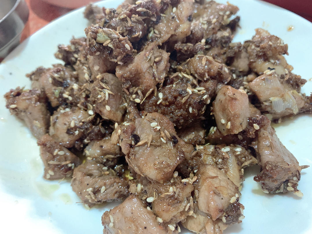吃不到膻味的比烧烤更好吃的孜然羊肉🐏