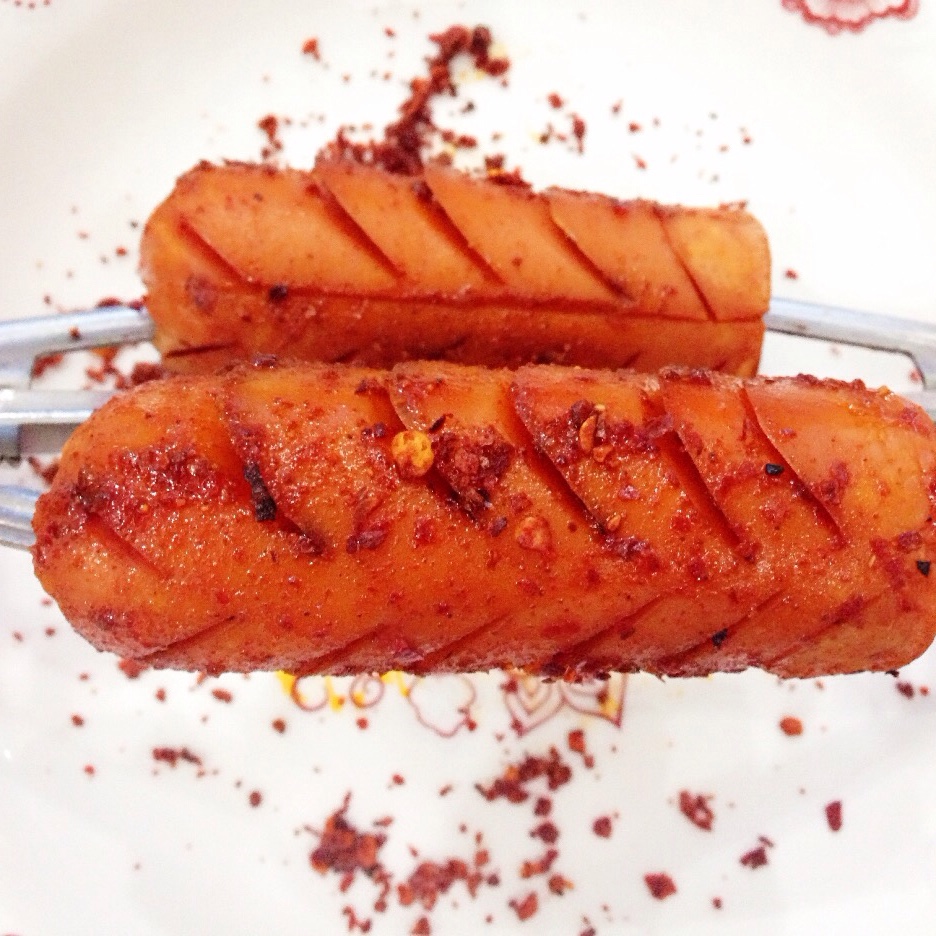 烤箱烤王中王火腿肠