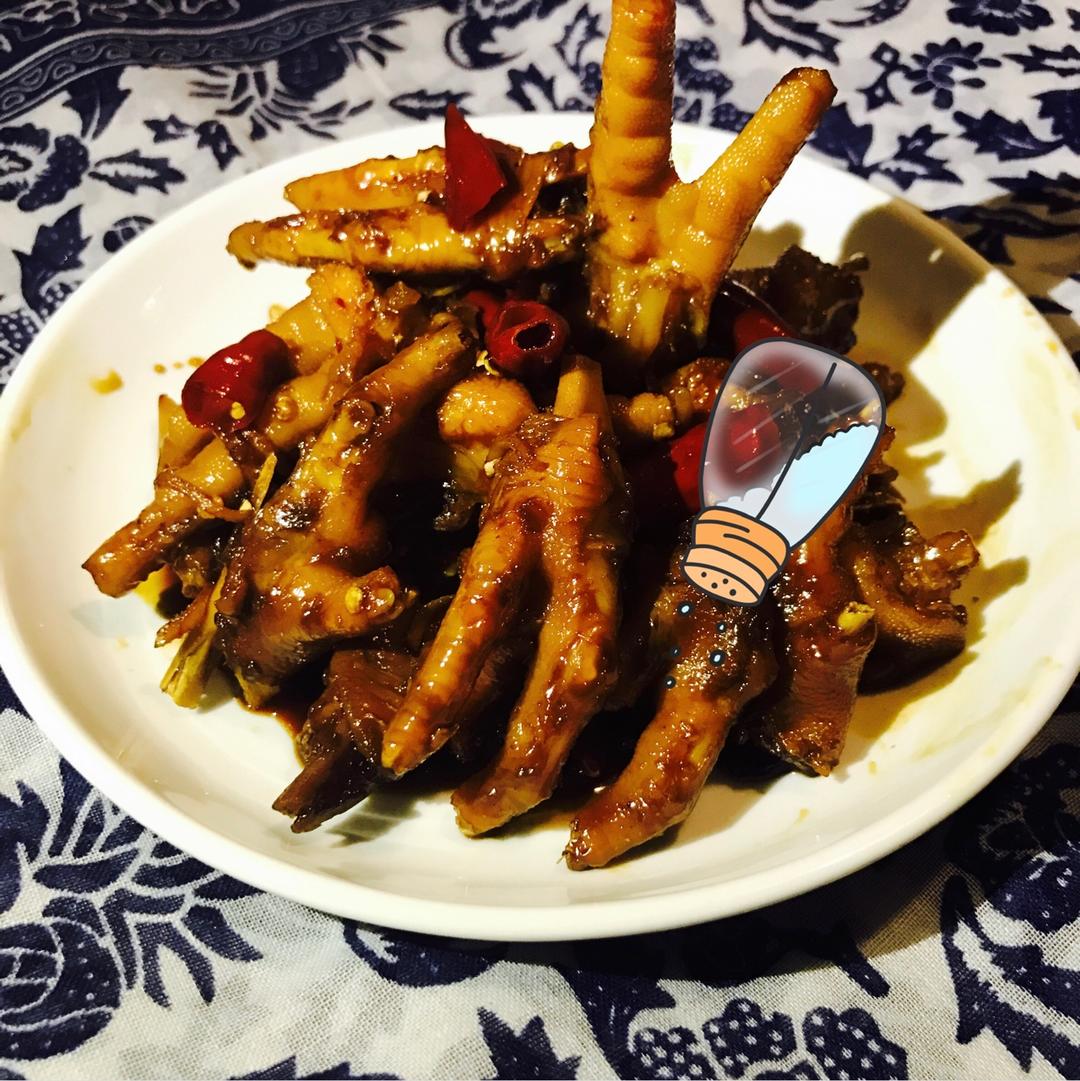 香辣烧鸡爪