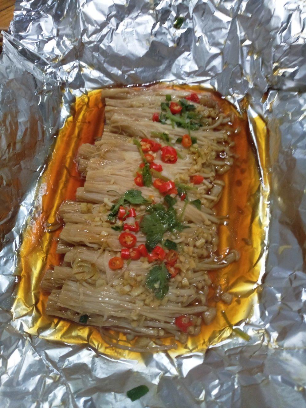 安安安桀做的锡纸金针菇家庭版