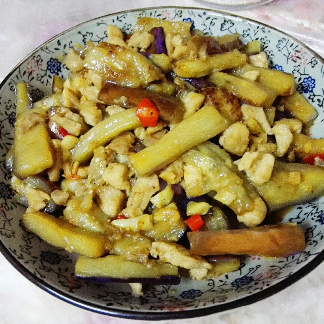 红烧肉沫茄子