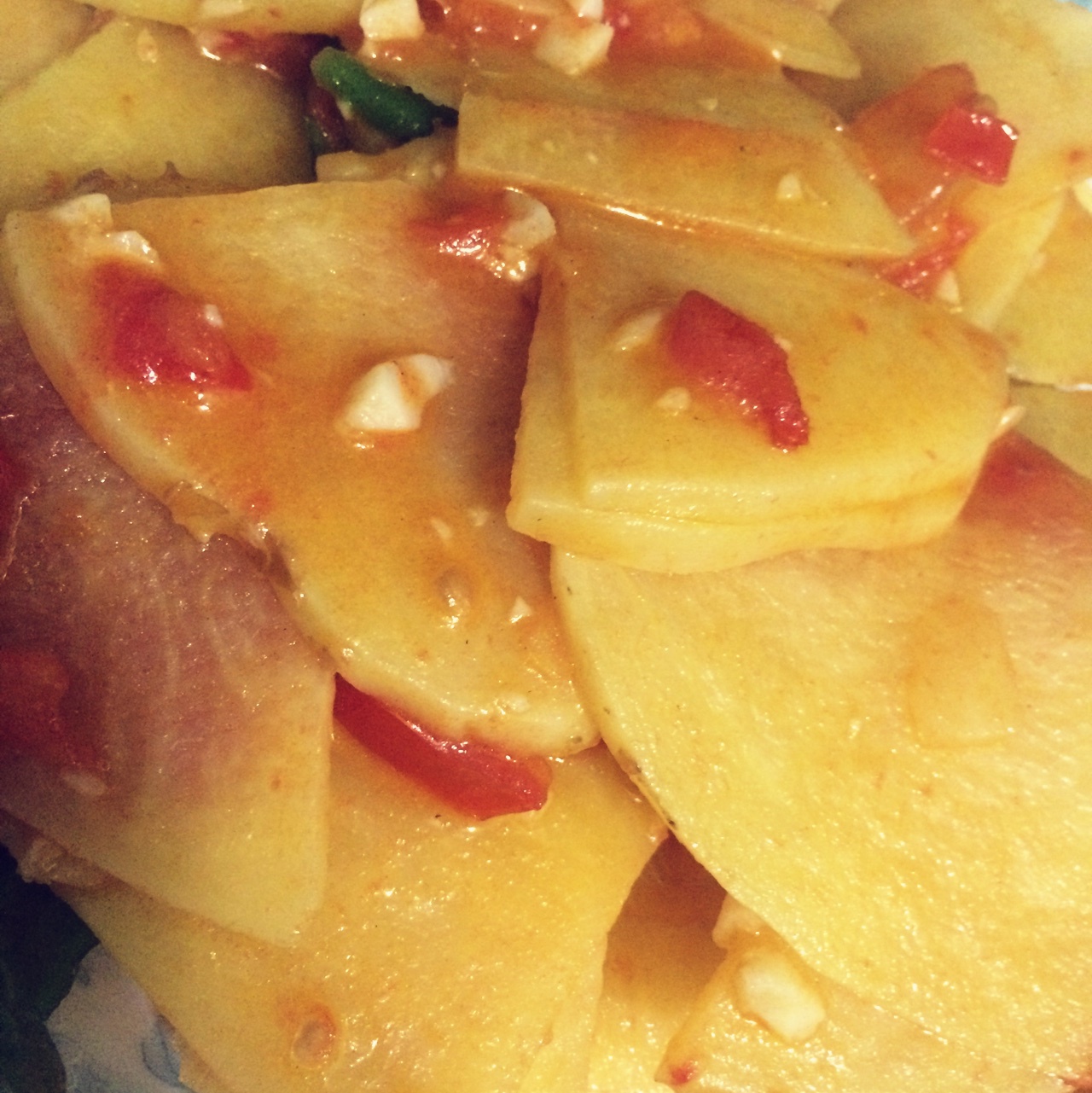 青椒番茄土豆片