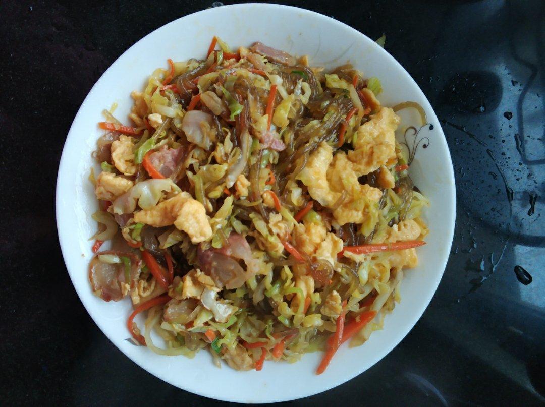 包菜炒粉丝
