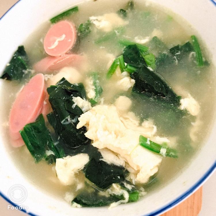 菠菜鸡蛋汤